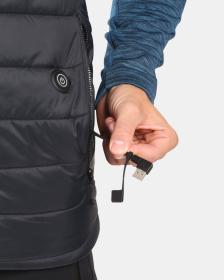 KILPI HEATEO-M Čierna pánska vesta