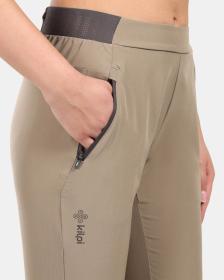 KILPI HEYES-W Khaki dámske bežecké nohavice