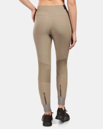 KILPI HEYES-W Khaki dámské běžecké kalhoty