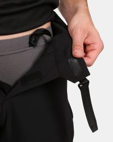 KILPI HIXON-M Čierne pánske cyklistické kraťasy