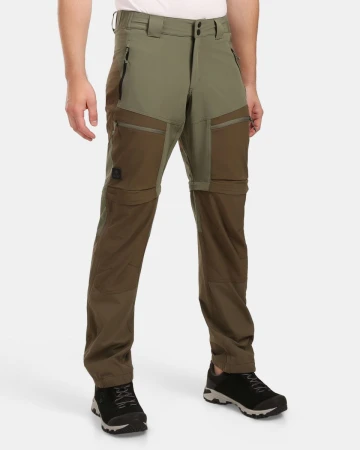 KILPI HOSIO-M Khaki pánské outdoorové kalhoty