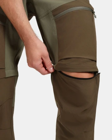 KILPI HOSIO-M Khaki pánské outdoorové kalhoty