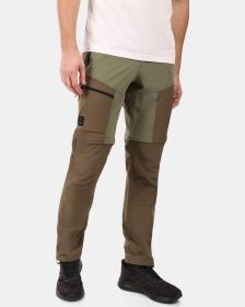 KILPI HOSIO-M Khaki pánské outdoorové odepínací kalhoty