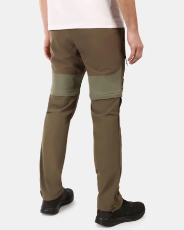 KILPI HOSIO-M Khaki pánské outdoorové odepínací kalhoty