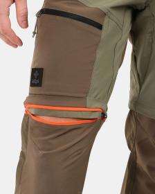 KILPI HOSIO-M Khaki pánske outdoorové odopínateľné nohavice