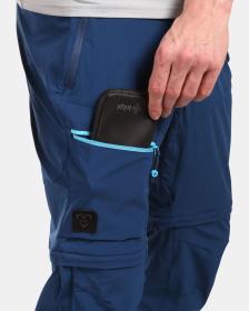 KILPI HOSIO-M Tmavomodré pánske outdoorové odepínateľné nohavice
