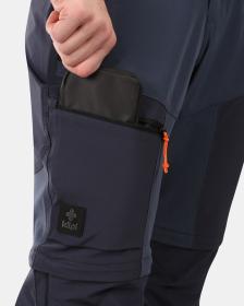 KILPI HOSIO-M Tmavomodré pánske outdoorové odopínateľné nohavice