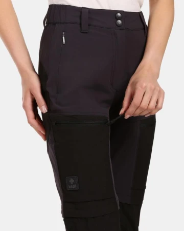 KILPI HOSIO-W Černá dámské outdoorové kalhoty