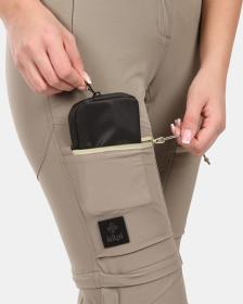 KILPI HOSIO-W Khaki dámské outdoorové odepínací kalhoty