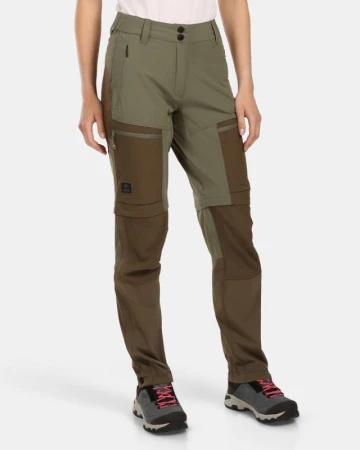 KILPI HOSIO-W Khaki dámské outdoorové kalhoty