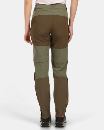KILPI HOSIO-W Khaki dámské outdoorové kalhoty