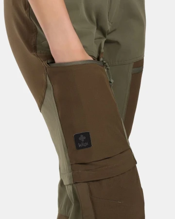 KILPI HOSIO-W Khaki dámské outdoorové kalhoty