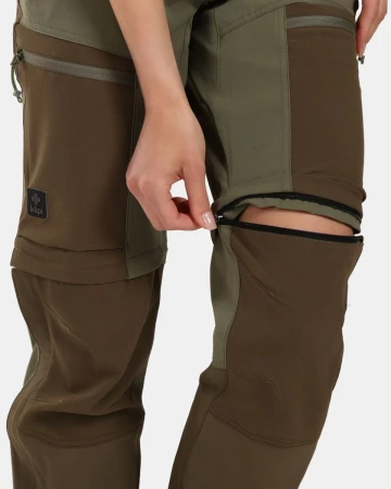 KILPI HOSIO-W Khaki dámské outdoorové kalhoty