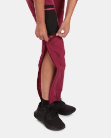 KILPI HOSIO-W Tmavě červené dámské outdoorové odepínací kalhoty