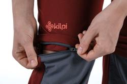 Kilpi HOSIO-W tmavě červené dámské outdoorové kalhoty