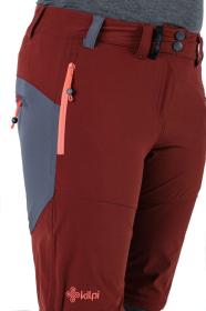 Kilpi HOSIO-W tmavě červené dámské outdoorové kalhoty