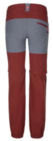 Kilpi HOSIO-W tmavo červené dámske outdoorové nohavice