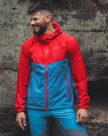 KILPI HURRICANE-M Červená pánska outdoorová bunda