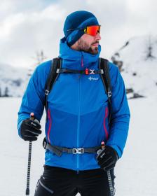 KILPI HURRICANE-M Modrá pánská hardshellová bunda