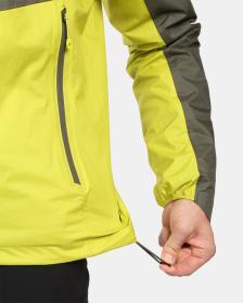 KILPI HURRICANE-M Světle zelená pánská hardshellová bunda