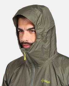 KILPI HURRICANE-M Světle zelená pánská hardshellová bunda