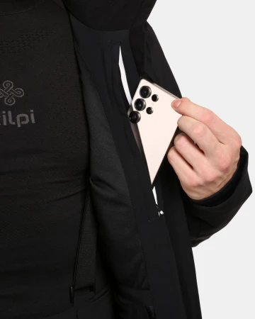 KILPI HYDER-M Černá pánská lyžařská bunda