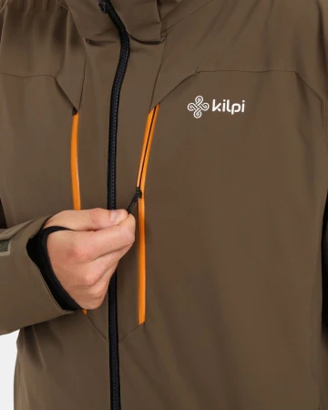 KILPI HYDER-M Khaki pánská lyžařská bunda