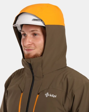 KILPI HYDER-M Khaki pánská lyžařská bunda