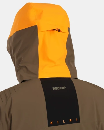KILPI HYDER-M Khaki pánská lyžařská bunda