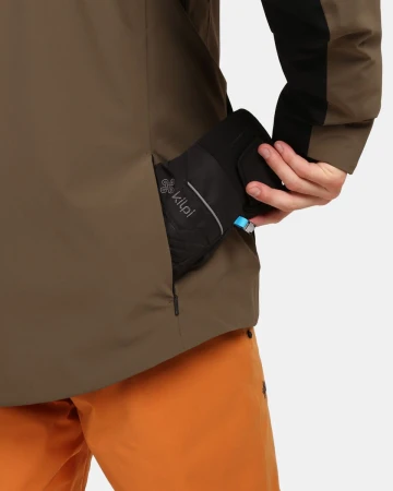 KILPI HYDER-M Khaki pánská lyžařská bunda