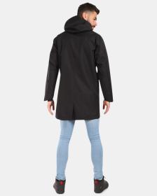 KILPI IVAR-M Čierny pánsky nepremokavý kabát