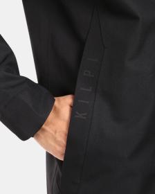 KILPI IVAR-M Čierny pánsky nepremokavý kabát