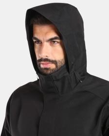 KILPI IVAR-M Čierny pánsky nepremokavý kabát