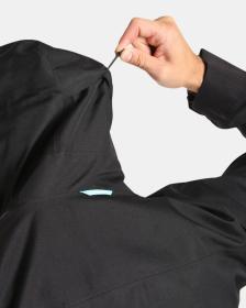 KILPI IVAR-M Čierny pánsky nepremokavý kabát