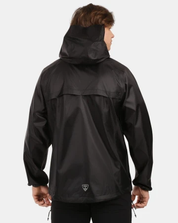 KILPI JALUU-U Černá unisex nepromokavá bunda