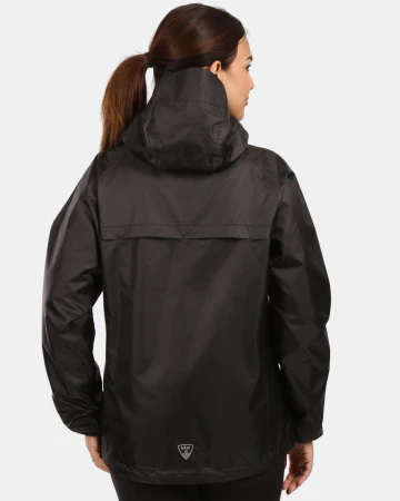 KILPI JALUU-U Černá unisex nepromokavá bunda
