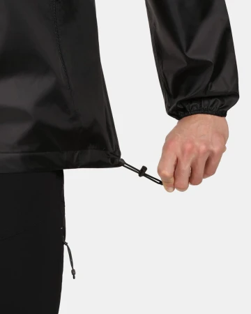 KILPI JALUU-U Černá unisex nepromokavá bunda