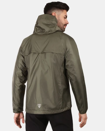 KILPI JALUU-U Tmavě zelená unisex nepromokavá bunda