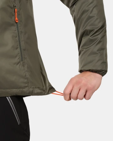 KILPI JALUU-U Tmavě zelená unisex nepromokavá bunda