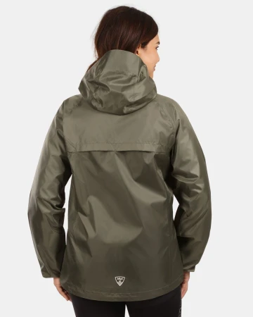 KILPI JALUU-U Tmavě zelená unisex nepromokavá bunda