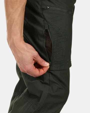Kilpi JASPER-M Tmavě zelené outdoor kalhoty