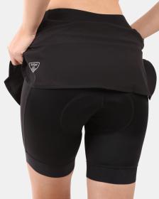 KILPI JOLA-W Čierna cyklistická sukňa