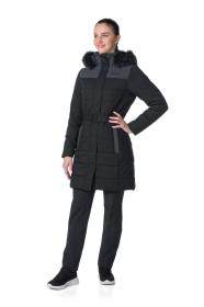 KILPI KETRINA-W Černý dámský zimní kabát