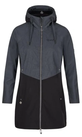 Kilpi LASIKA-W Černý dámský softshell kabát Kilpi LASIKA-W Černý dámský softshell kabát