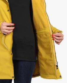 KILPI LASIKA-W Zlatý dámsky softshellový kabát