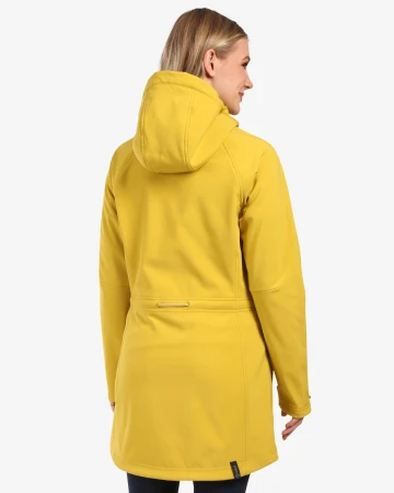 KILPI LASIKA-W Zlatý dámský softshellový kabát