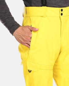 KILPI LAZZARO-M Žluté pánské membránové kalhoty
