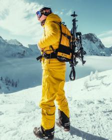 KILPI LAZZARO-M Žluté pánské membránové kalhoty