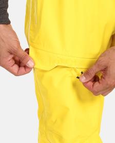 KILPI LAZZARO-M Žluté pánské membránové kalhoty