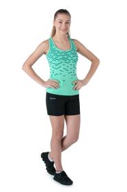 Kilpi LEAVES-W tyrkysové dámske bavlnené tielko